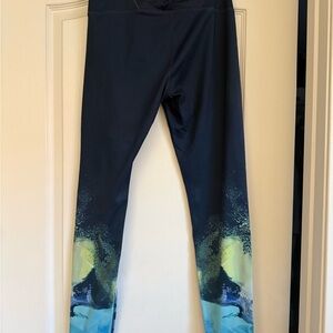 Athleta Black and Blue Leggings